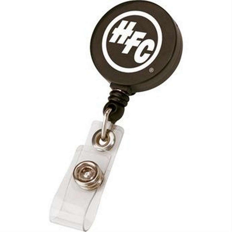 Round Retractable Badge Holder and Badge Reel