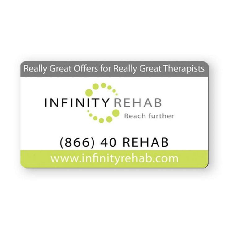 Business Card Magnet with Rounded Corners - 20 MIL - White