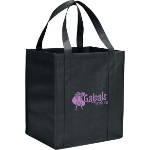 Hercules Non-Woven Grocery Tote - Black