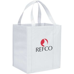 Hercules Non-Woven Grocery Tote - White