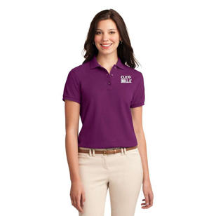 Port Authority Ladies Silk Touch Sport Shirt - Berry, Deep