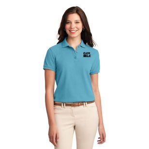 Port Authority Ladies Silk Touch Sport Shirt - Blue, Maui