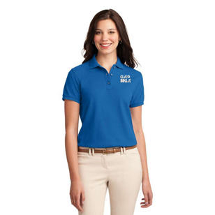Port Authority Ladies Silk Touch Sport Shirt - Blue, Strong