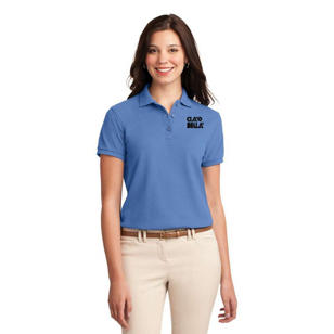 Port Authority Ladies Silk Touch Sport Shirt - Blue, Ultramarine
