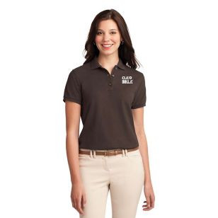 Port Authority Ladies Silk Touch Sport Shirt - Coffee