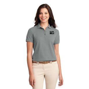 Port Authority Ladies Silk Touch Sport Shirt - Gray, Cool