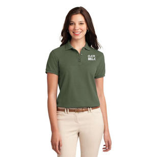 Port Authority Ladies Silk Touch Sport Shirt - Green, Clover