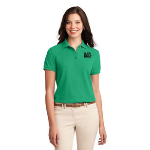 Port Authority Ladies Silk Touch Sport Shirt - Green, Court