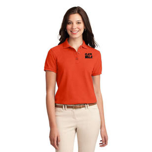 Port Authority Ladies Silk Touch Sport Shirt - Orange