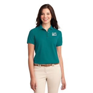 Port Authority Ladies Silk Touch Sport Shirt - Teal
