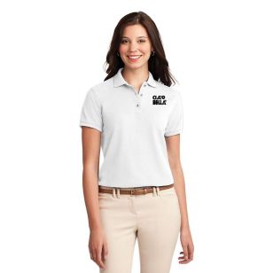 Port Authority Ladies Silk Touch Sport Shirt - White