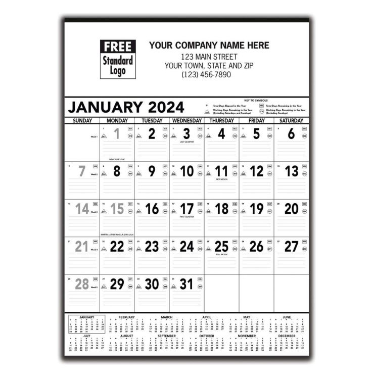 Imprinted Memo Calendars (2024)