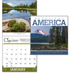 Beautiful America Calendar II, Spiral with Bottom Imprint - 2022