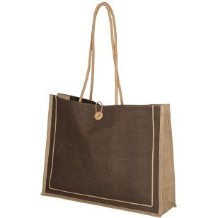 Milan Jute Tote - Brown