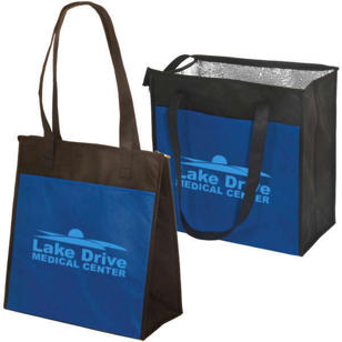 Insulated Grocery Tote - Blue
