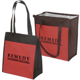 Insulated Grocery Tote - Red