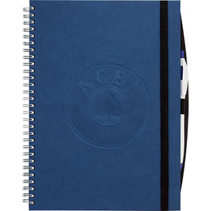 7.75" x 10" Hardcover Large Spiral JournalBook® - Blue