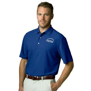 Greg Norman Play Dry Performance Mesh Polo - Blue, Cobalt