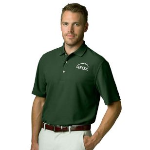 Greg Norman Play Dry Performance Mesh Polo - Green, Forest (similar to PMS 349)
