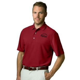 Greg Norman Play Dry Performance Mesh Polo - Red, Cardinal