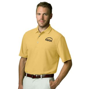 Greg Norman Play Dry Performance Mesh Polo - Yellow, Core