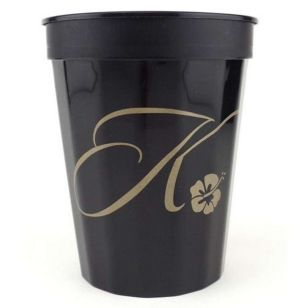 Fluted Stadium Cup - 16 oz. II - Black