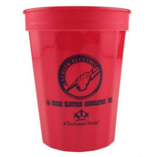 Fluted Stadium Cup - 16 oz. II - Red