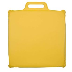 Vinyl Seat Cushion 12" Square 1" Thick - Gold, Bright