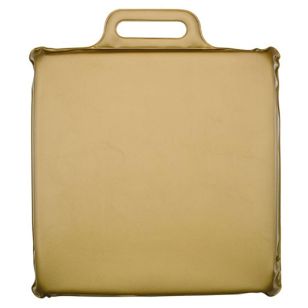 Vinyl Seat Cushion 12" Square 1" Thick - Gold, Metallic