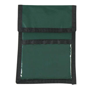 Nylon Neck Wallet Badge Holder - Green, Forest