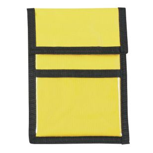 Nylon Neck Wallet Badge Holder - Yellow (PMS-Yellow C)