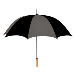 60" Arc Golf Umbrella - Pewter/Black