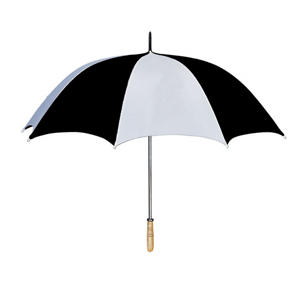 60" Arc Golf Umbrella - White/Black