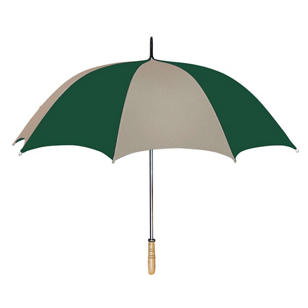 60" Arc Golf Umbrella - Khaki/Green, Forest