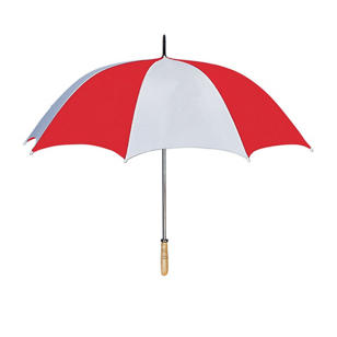60" Arc Golf Umbrella - White/Red