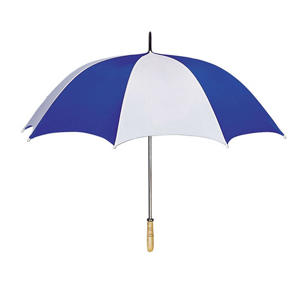 60" Arc Golf Umbrella - White/Blue, Royal