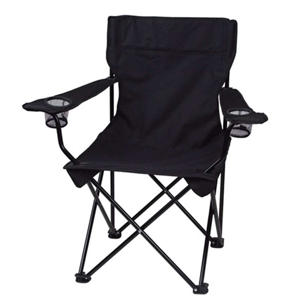 Folding Chair with Carrying Bag - Black