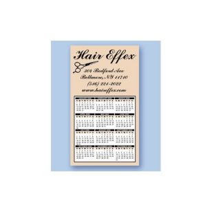 4" x 7" Rectangle Calendar and Schedule Magnet 20 mil - White