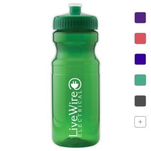 24 oz Push/Pull Top Translucent Sport Bottle - 