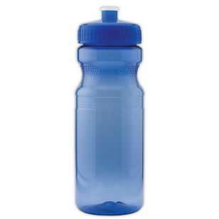 24 oz Push/Pull Top Translucent Sport Bottle - Blue, Translucent