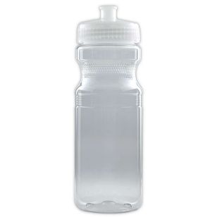 24 oz Push/Pull Top Translucent Sport Bottle - Clear/Blue