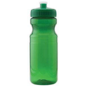 24 oz Push/Pull Top Translucent Sport Bottle - Green, Translucent