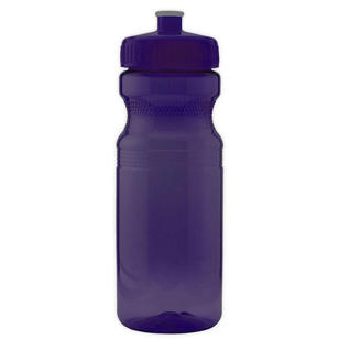 24 oz Push/Pull Top Translucent Sport Bottle - Purple