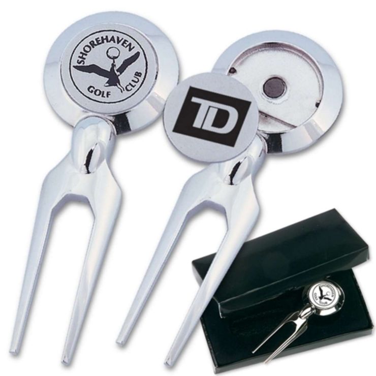 Chrome-Plated Divot Fixer - Chrome