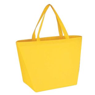 Non-Woven Budget Tote Bag - Yellow (PMS-Yellow C)