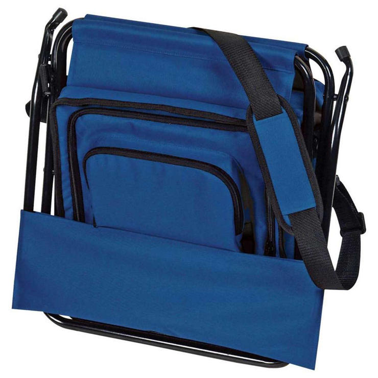 Folding Insulated Cooler Chair - Blue