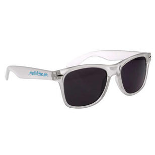 Malibu Sunglasses - White, Frosted