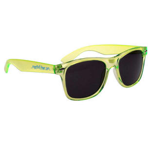 Malibu Sunglasses - Green, Lime Translucent