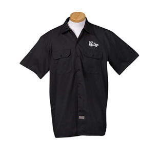 Dickies Men's Short Sleeve Work Shirt - Dark/All - Black