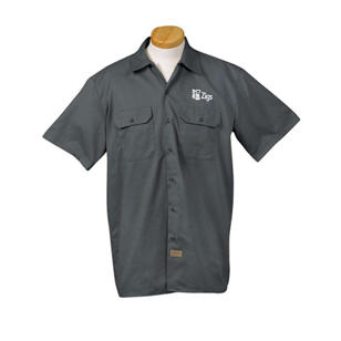 Dickies Men's Short Sleeve Work Shirt - Dark/All - Charcoal
